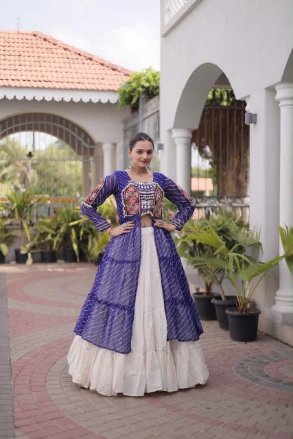 Blue Ethnic wear lehenga choli market in Kerala